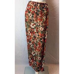 NEW DAVID ALBOW women's long floral print skirt in floral